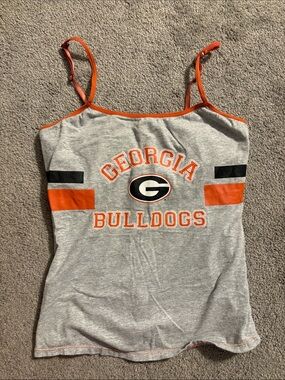 Georgia Bulldogs Women's Gray & Orange Tank Top
